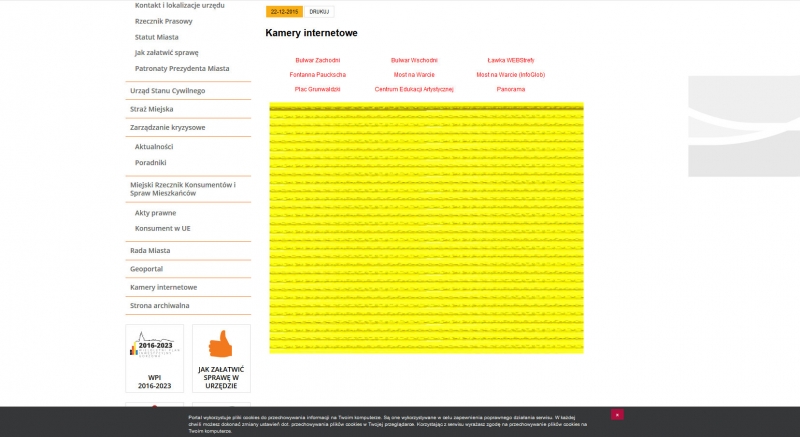 5/5 Miejskie kamery internetowe