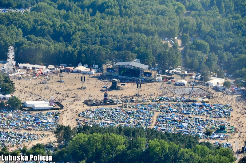 8/14 Festiwal Pol'and'Rock z lotu ptaka