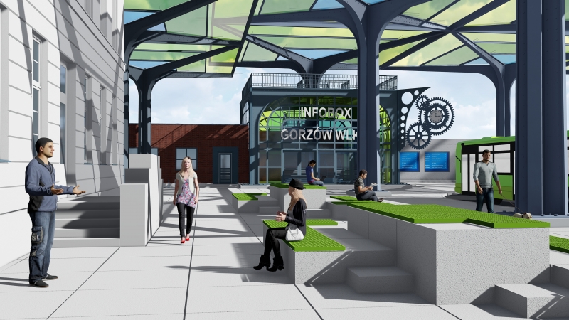 6/15 Wizualizacja centrum przesiadkowego w Gorzowie