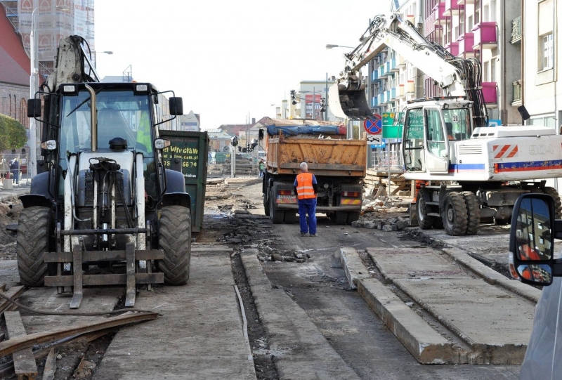 4/12 Tak wyglądają prace na deptaku