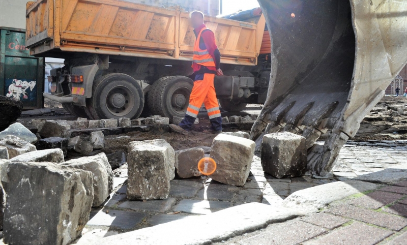 6/12 Tak wyglądają prace na deptaku