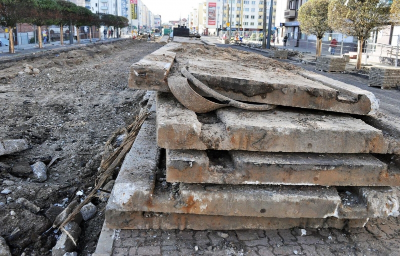 8/12 Tak wyglądają prace na deptaku