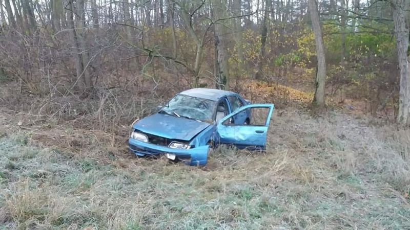 4/5 Wypadek na trasie Skwierzyna-Międzyrzecz