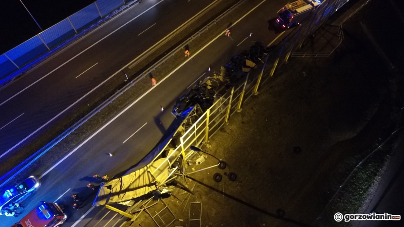 3/10 Zderzenie busa i ciężarówki na S3