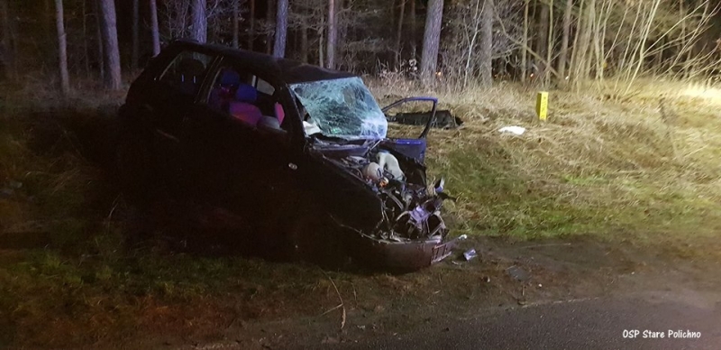 3/6 Wypadek koło Starego Polichna