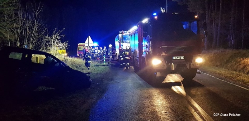 4/6 Wypadek koło Starego Polichna