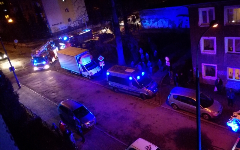 5/7 Pożar mieszkania na Placu Słonecznym