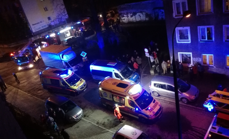 7/7 Pożar mieszkania na Placu Słonecznym