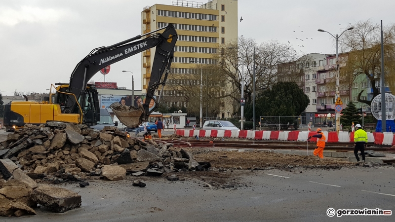 14/15 Prace na skrzyżowaniu Sikorskiego-Chrobrego