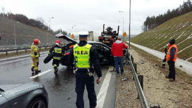 1/4 Wypadek na węźle Gorzów Zachód