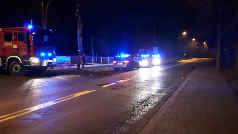 3/3 Audi rozbiło się o ogrodzenie