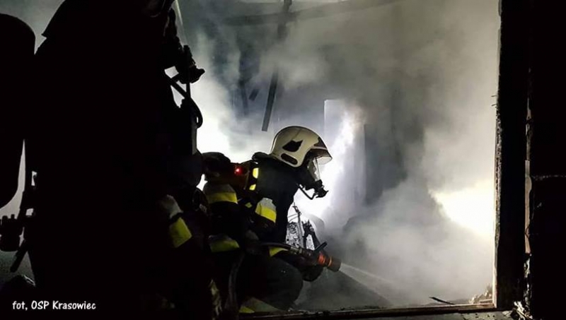 3/5 Pożar garażu w Krasowcu