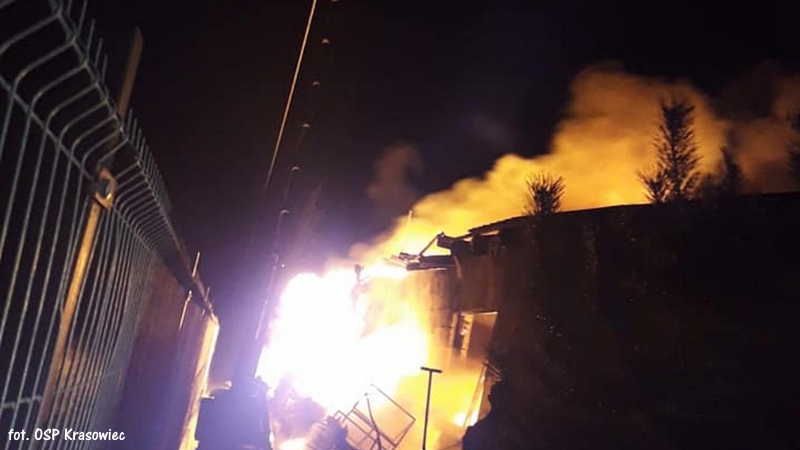 5/5 Pożar garażu w Krasowcu