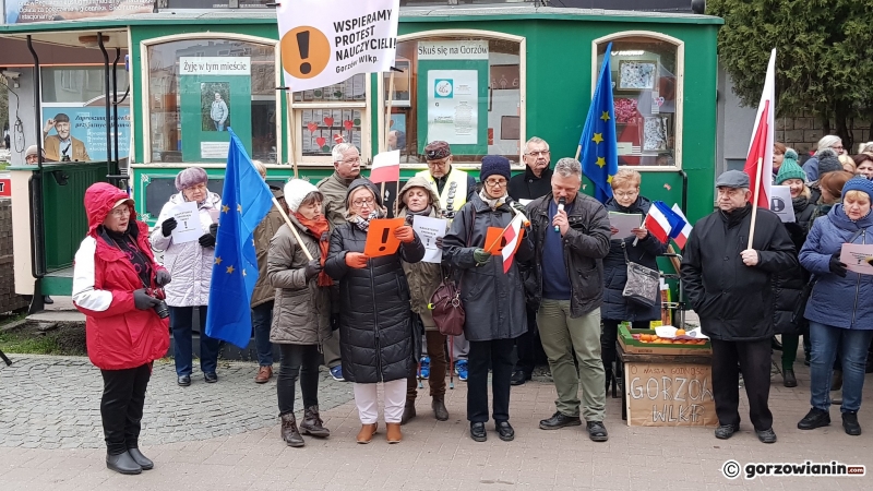 13/14 Manifestacja popierająca protest nauczycieli