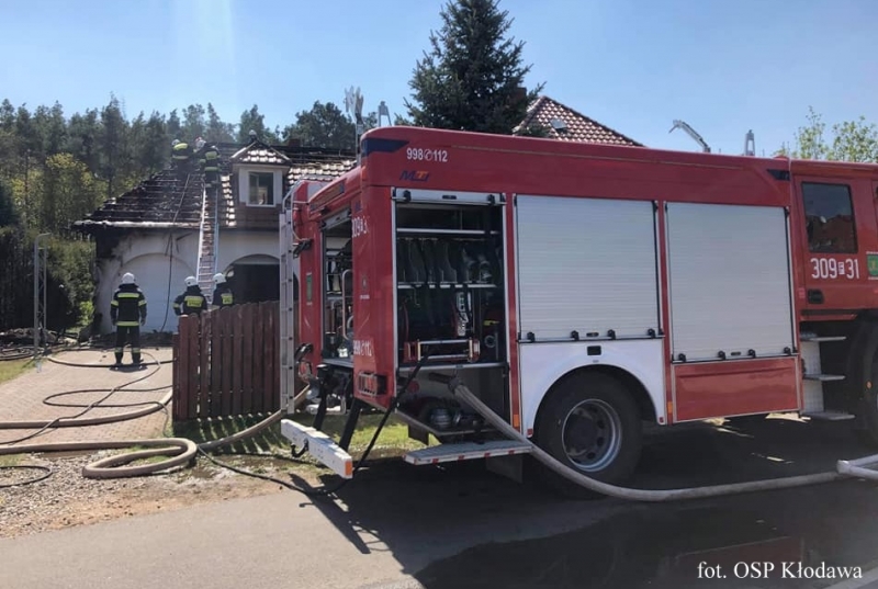 5/5 Pożar domu w Kłodawie