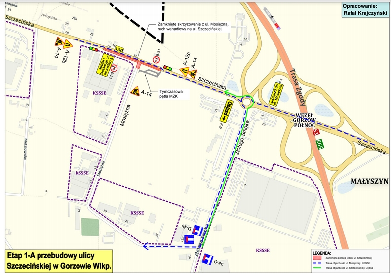 1/2 Rusza przebudowa ul. Szczecińskiej - etap 1A