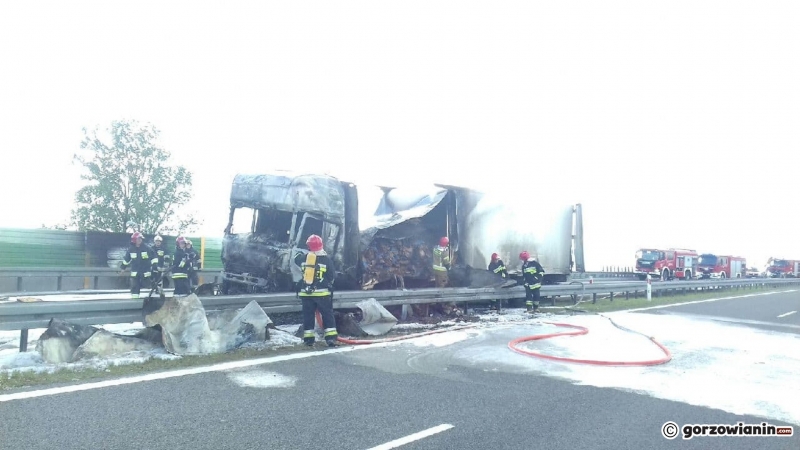 3/5 Pożar samochodu ciężarowego na S3