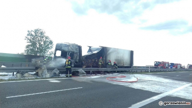 5/5 Pożar samochodu ciężarowego na S3