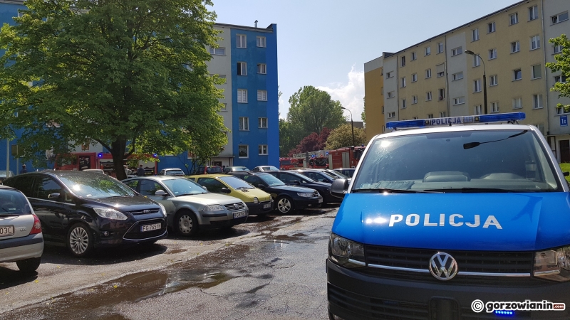 3/7 Pożar w bloku przy ul. Kościuszki
