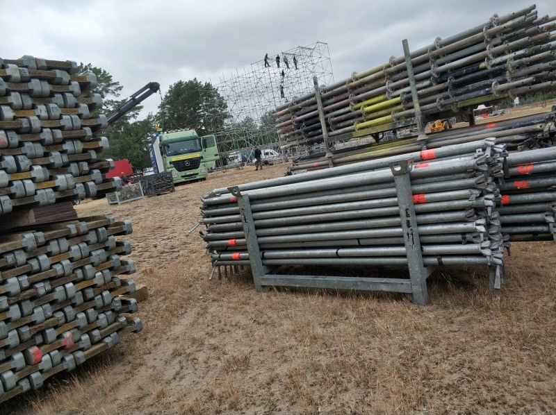 1/5 Budowa dużej sceny Pol'and'Rock Festival