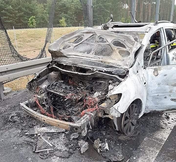 3/7 Pożar mazdy na S3