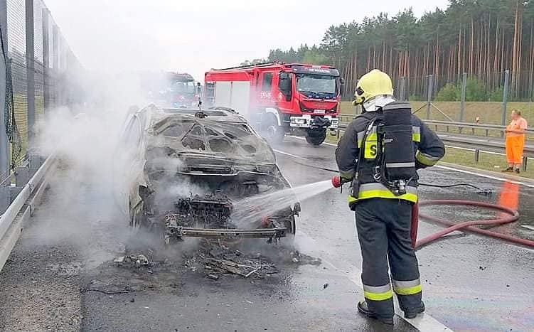 5/7 Pożar mazdy na S3