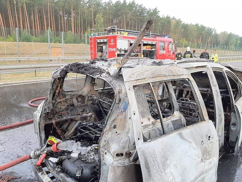 7/7 Pożar mazdy na S3