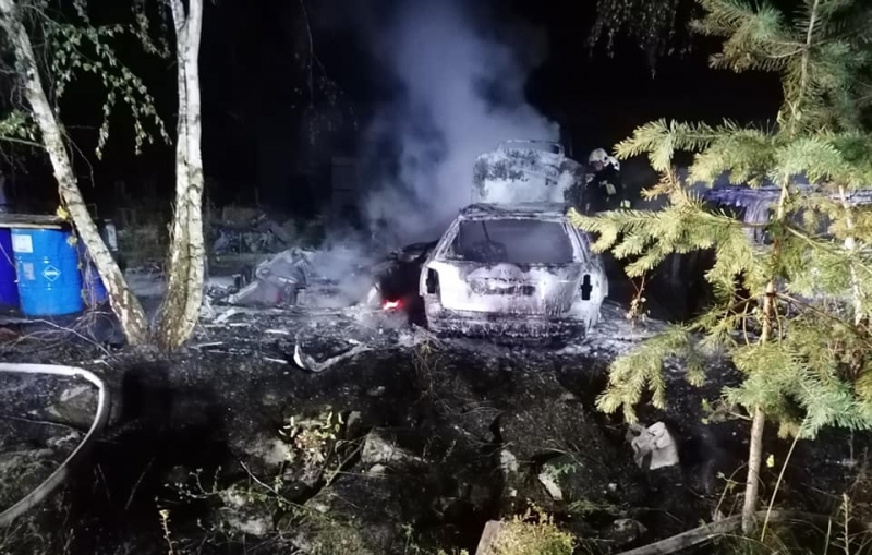 4/6 Pożar samochodów w Łupowie