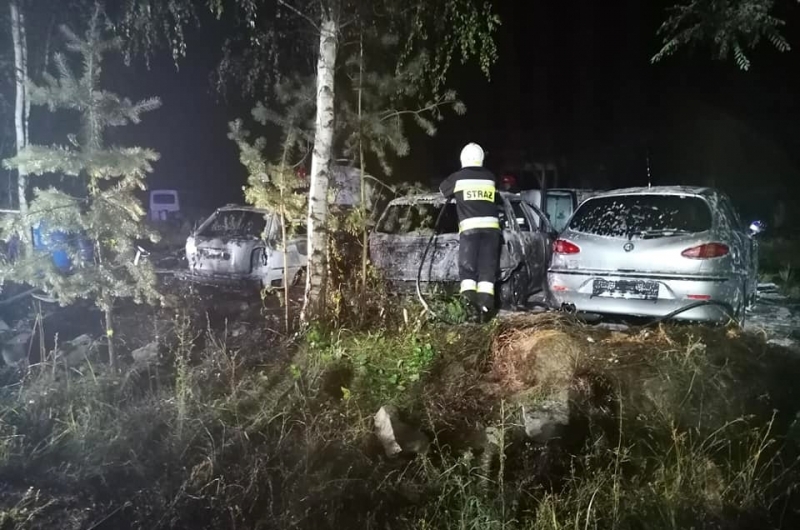 6/6 Pożar samochodów w Łupowie