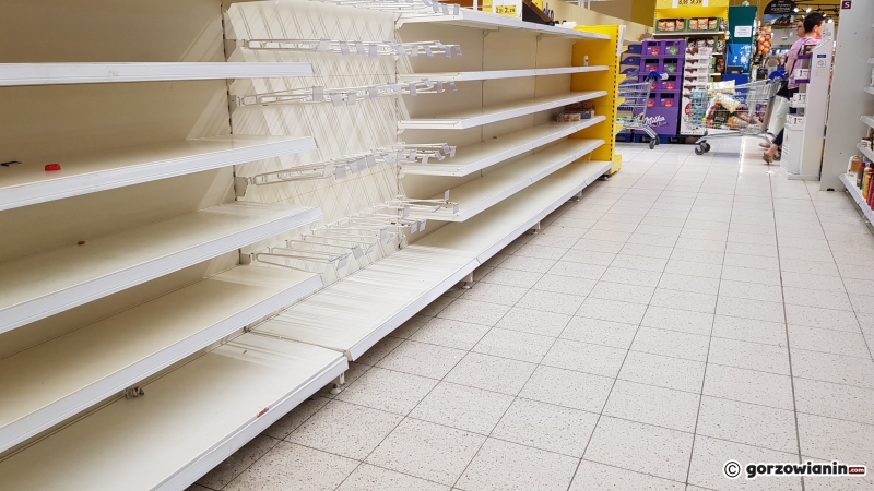 9/11 Puste półki w Tesco