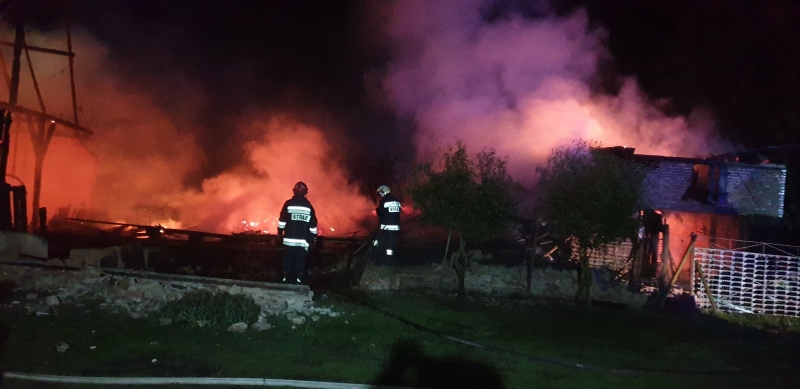8/9 Pożar stodoły w Lubczynie