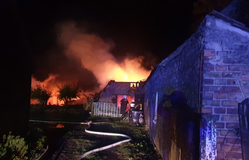 9/9 Pożar stodoły w Lubczynie