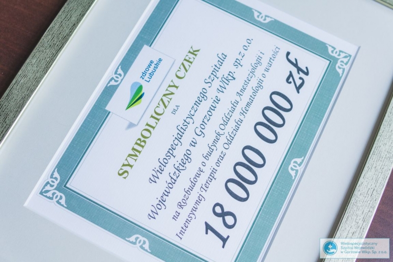 9/15 Akt erekcyjny pod budowę nowego pawilonu medycznego