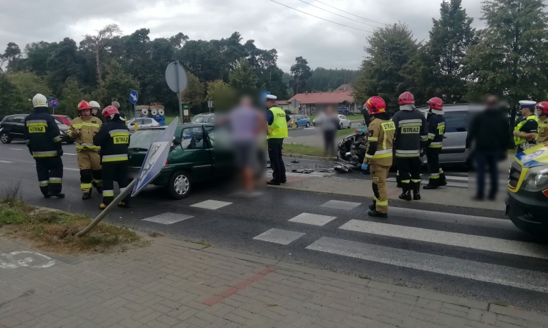 3/4 Zdarzenie drogowe w Jeninie