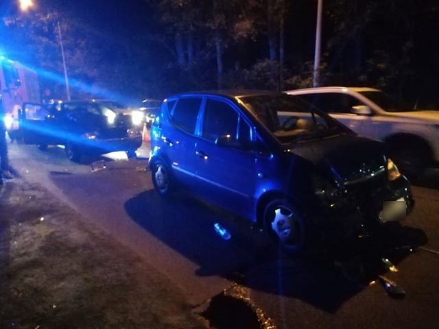 4/6 Zderzenie 4 aut przy Szczecińskiej