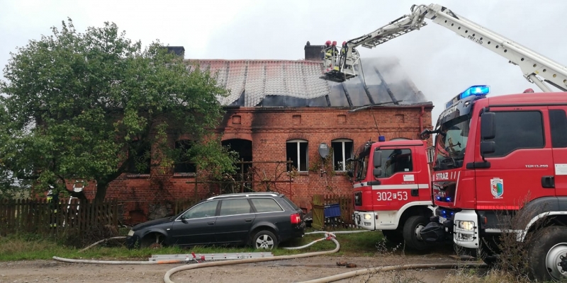 6/6 Pożar domu w Gajewie