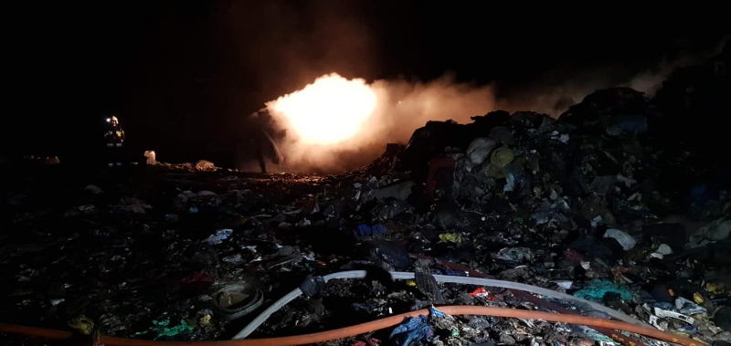 4/5 Pożar składowiska odpadów w Gorzowie