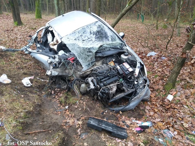 3/4 Wypadek na starej trójce