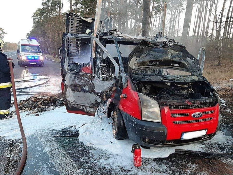 10/10 Pożar busa na starej trójce