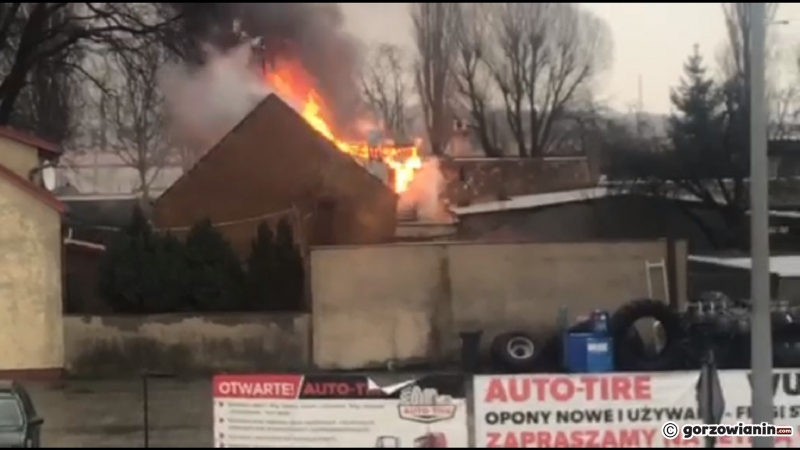 1/4 Pożar domu przy ul. Zielonej