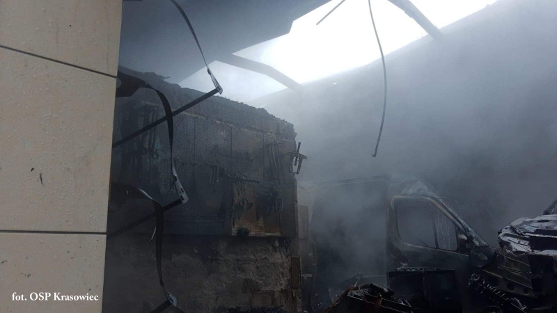 5/10 Pożar warsztatu samochodowego