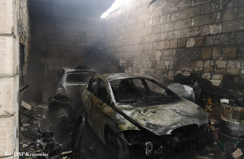 6/10 Pożar warsztatu samochodowego