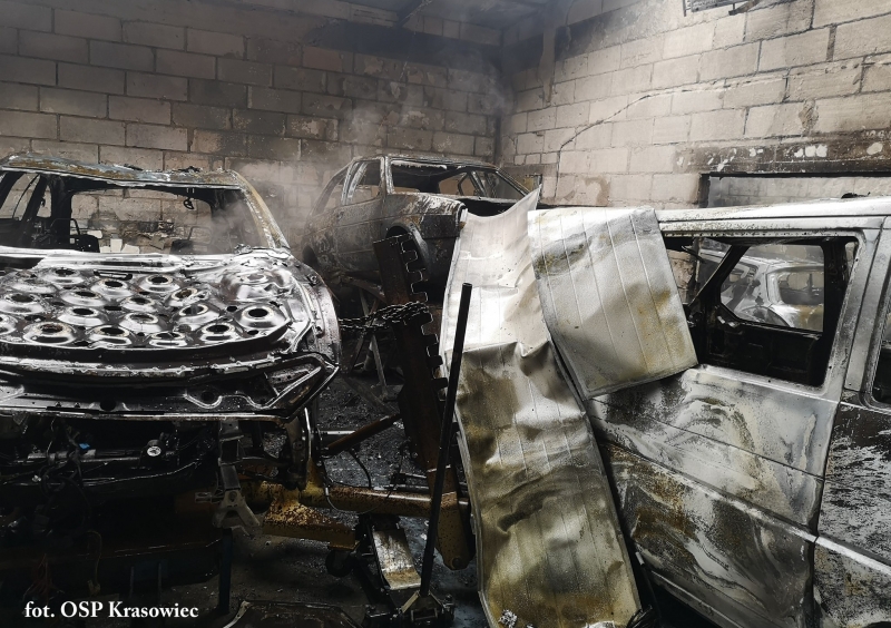 10/10 Pożar warsztatu samochodowego