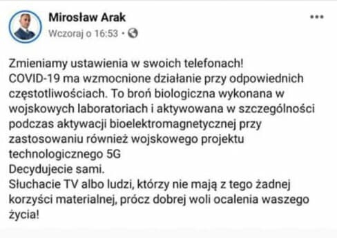 6/9 Fake newsy o koronawirusie