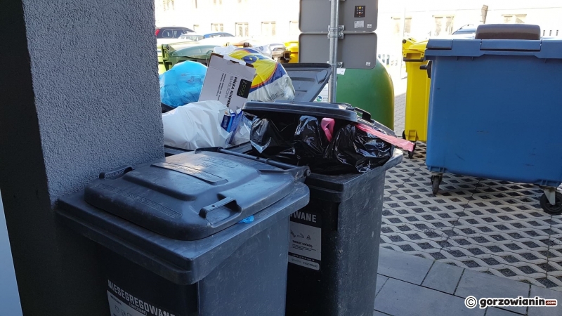 6/6 Bałagan w nowych pojemnikach na odpady