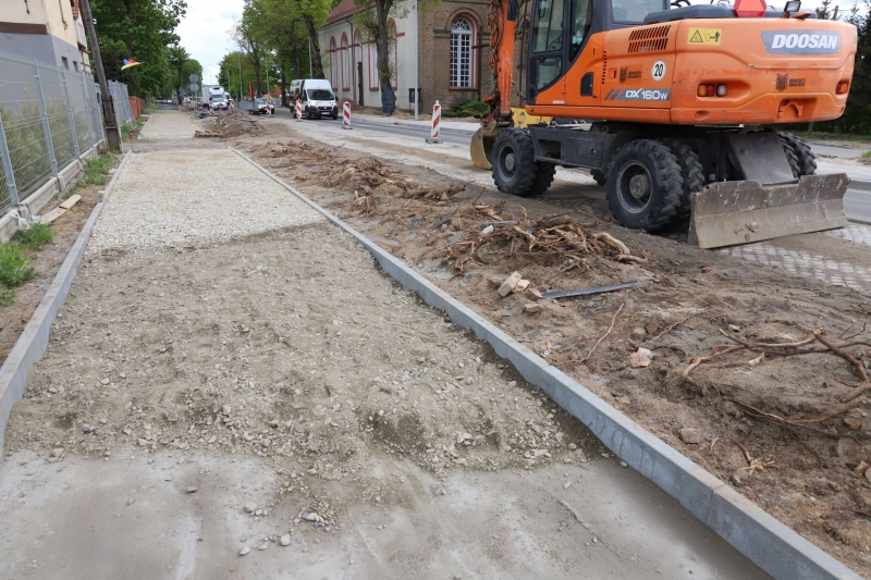 8/17 Postęp prac na remontowanej Kostrzyńskiej