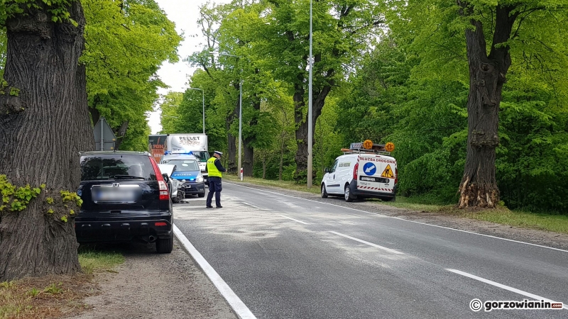 3/9 Zdarzenie drogowe na wylocie w kierunku Strzelec