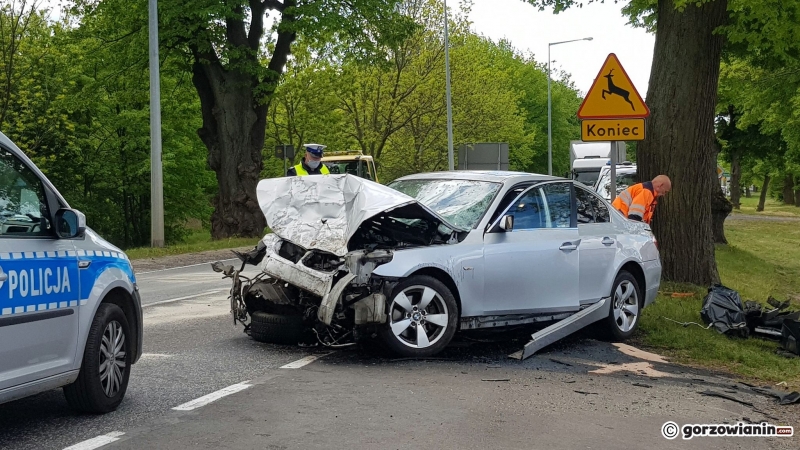 6/9 Zdarzenie drogowe na wylocie w kierunku Strzelec