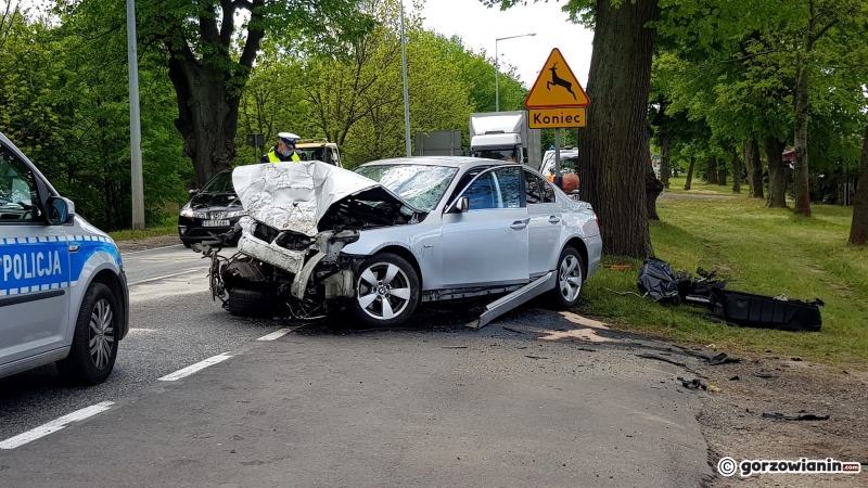 7/9 Zdarzenie drogowe na wylocie w kierunku Strzelec