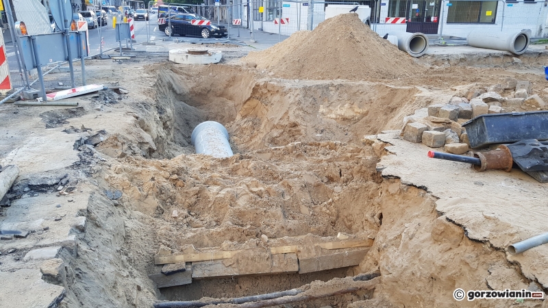 12/18 Rozkopana ul. Chrobrego i Mieszka I